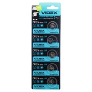 Батарейка, CR1216, літієва, таблетка, 3V, 5шт/уп, Videx